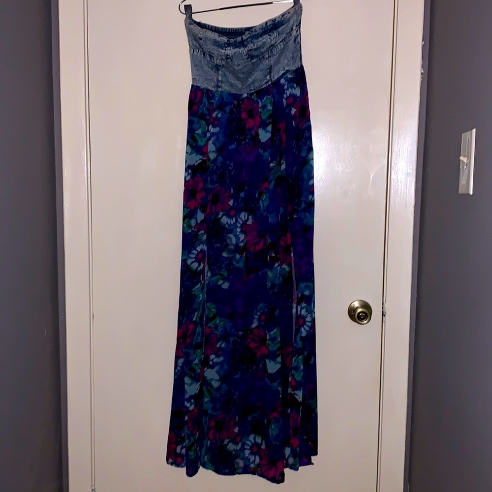 Maxi tube floral dress